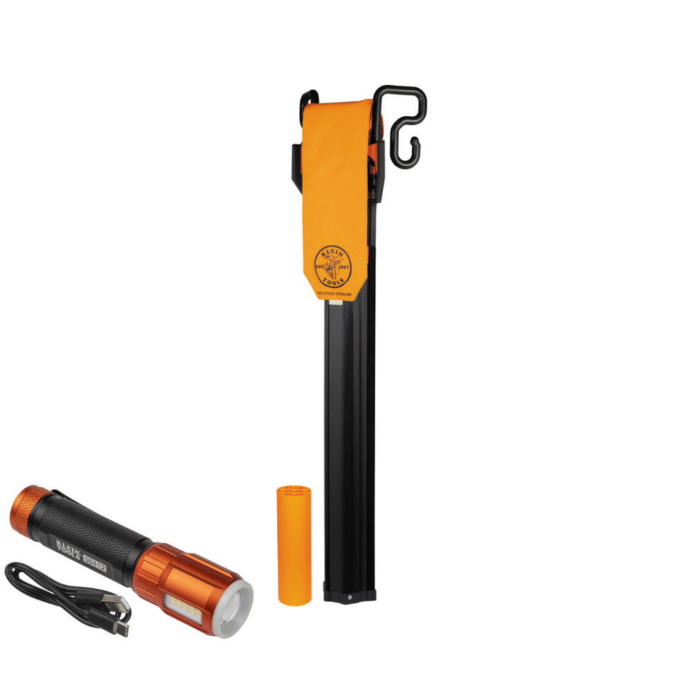 Klein Tools Hot Stick Holder with Free Flashlight from Columbia Safety